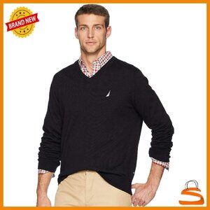 Men's V-Neck Sweater Temperature Control Active Stretch Fabric